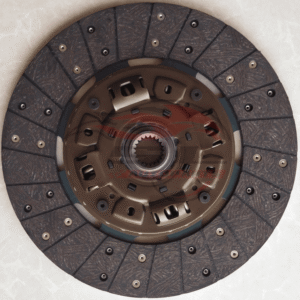 Isuzu ELF (NHR6/NKR7) with our 300mm clutch plate for 4HF1/4JH1-TC engines. OEM part numbers: ISD136U, DG-321U, 30100-89TA2.